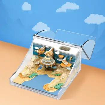 Креативная 3D Резьба По Бумаге Sky City Dream Castle Model Art Блокнот Для Заметок Блокнот Для Заметок Домашний Офисный Стол Decora Украшения