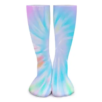 Чулки с эффектом омбре, Разноцветные Модные носки с принтом хиппи, Осенние нескользящие Носки Для девочек, Спортивные Мягкие носки на открытом воздухе