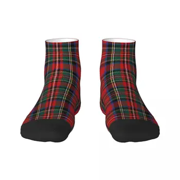 Классические Популярные носки в клетку из шотландки для мужчин и женщин, теплые модные носки в клетку с геометрическим рисунком для экипажа