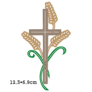 Трафарет Для Резки Металла Jesus Cross Wheat 2020 Crafts Трафарет Для DIY Бумаги Для Скрапбукинга/Фотокарточек С Тиснением Die