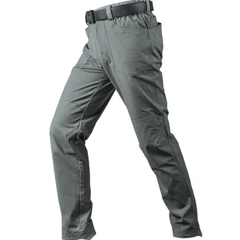 Уличные тактические брюки из хлопчатобумажной смесовой ткани с полиэстером, водонепроницаемые, устойчивые к царапинам, походные брюки Унисекс для альпинизма