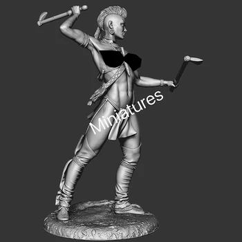 Новая Разобранная 1/32 древняя женщина-воин подставка Фигурка Из Смолы Неокрашенный Модельный Комплект