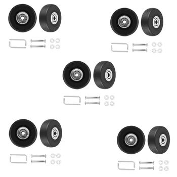 10 Комплектов запасных колес для чемодана, оси, Роскошный Инструмент для ремонта диаметром 50 мм