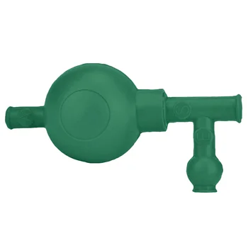 Зеленая резиновая всасывающая трубка Безопасное давление Количественный наполнитель для пипеток с клапанами Всасывающая наполнительная трубка