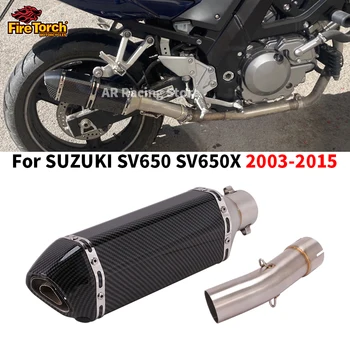 Слипоны Для SUZUKI SV650 SV 650 X 2003-2015 Глушитель Выхлопной Системы Мотоцикла Модифицированный Escape 51 мм DB Killer Труба Среднего Звена