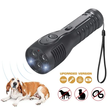 Ультразвуковой Отпугиватель собак, USB Перезаряжаемое Устройство для отпугивания собак, защита от лая, защита от лая, Электрошокер, тренировки собак 2024