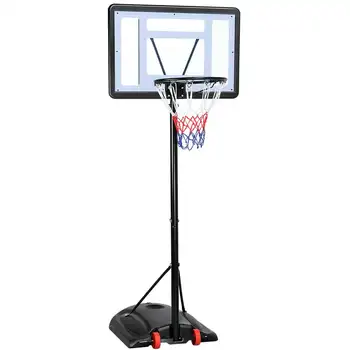 Easyfashion 7,2-9,2 футов. Баскетбольное кольцо с регулируемой высотой, черное