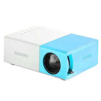 Портативный проектор HD-проекторы для улицы, беспроводной видеопроектор 1080P для домашнего кинотеатра, синее и белое кино.