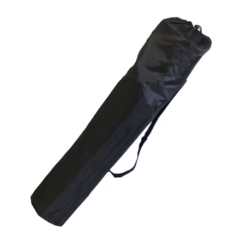 Складной стул, сумка для хранения, Походный усилитель, 1 шт 70 г, 74x22 см/100x26 см/65x13 см, черный нейлон, прочный и практичный
