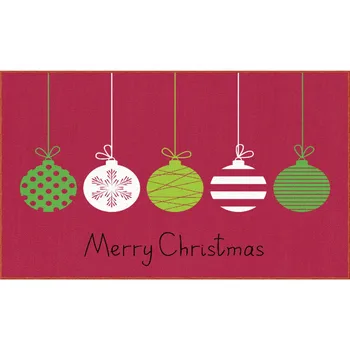 HX Рождественский коврик для пола в помещении Модные милые коврики с ламповым шаром, напечатанные на 3D-принтере, Фланелевые ковры, кухонные коврики, Рождественский домашний декор