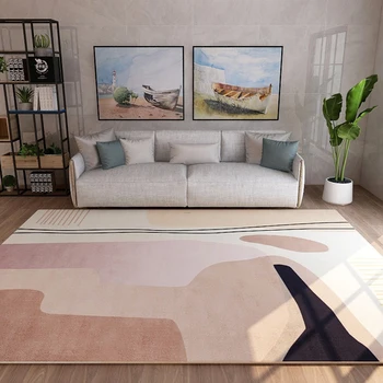 Ковер с абстрактным рисунком, скандинавский геометрический ковер, прикроватные коврики для дивана в гостиной, Современные нескользящие коврики для отдыха, коврик для украшения дома