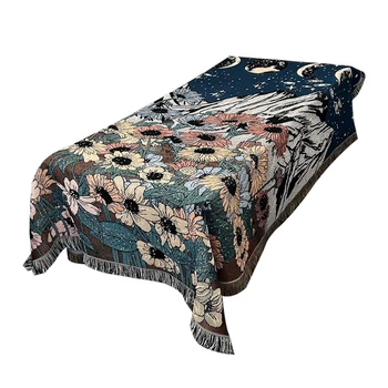 1 ШТ. Плед в стиле бохо, Геометрический Абстрактный Гобелен, цветок для отдыха, чехол для дивана, полотенце для дивана