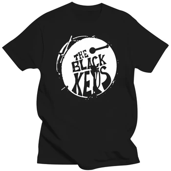 Neu Новый логотип The Black Keys Drum S-3Xl, Размер США S-3Xl Af1, летние топы с круглым вырезом, футболка