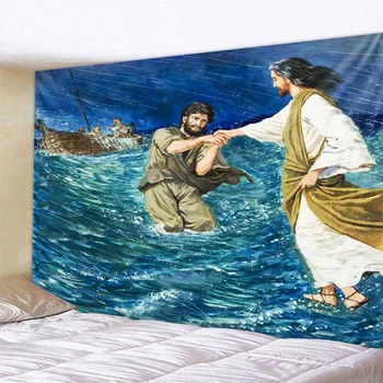 Чудо Иисуса настенный гобелен украшение дома богемный декоративный фон настенная ткань гобелен в виде Ангела простыня одеяло для дивана