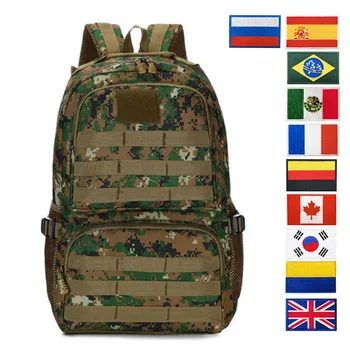Открытый камуфляжный Военно-тактический рюкзак Для мужчин Спортивный Треккинг Походное снаряжение для кемпинга 600D Оксфорд Водонепроницаемая Сумка 861