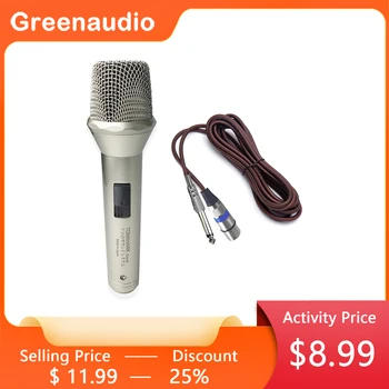 Высококачественный цельнометаллический динамический микрофон GAM-SC15 Ручной проводной микрофон для караоке KTV для выступлений на сцене