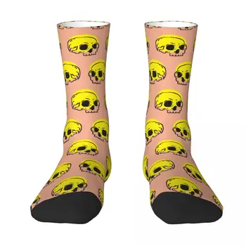 Симпатичные носки с черепом террора, мужские Женские чулки из полиэстера, настраиваемые в стиле хип-хоп