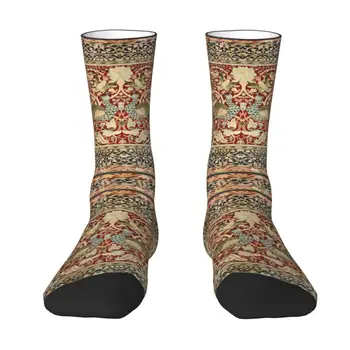 Носки William Morris Vintage Dress, Мужские И женские Теплые Модные носки с цветочным текстильным рисунком