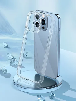Роскошный Ударопрочный Прозрачный Чехол Для iPhone 15 14 13 12 11 Pro Max X Xs XR Max 7 8 Plus Bumper Cases Cover