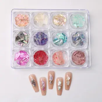 Текстурные Аксессуары для маникюра Стразы для дизайна ногтей Морское ушко Чешуйчатые Камни для Дизайна ногтей 3D Украшение для ногтей