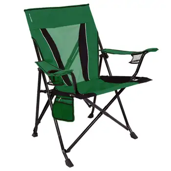 Портативный походный стул для взрослых Jasper Dual Lock XXL, зеленый, открытый размер 28,3 дюйма. Д х 39,5 дюйма. Ш х 40 дюймов ”В