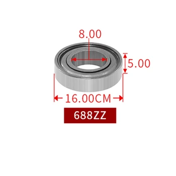 10 шт. шарикоподшипник с металлическим покрытием 688ZZ Шарикоподшипник 688zz 8x16x5 мм из хромированной стали (AISI 52100)
