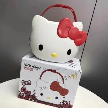 Новый Sanrio Hello Kitty Kawaii Мультфильм Mcdonalds Автомобиль Корзина Для Покупок Коробка Для Хранения Аниме Игрушки Для Девочек Детский Подарок На День Рождения