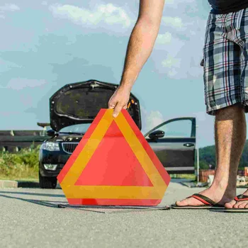 Треугольный отражатель Для медленно движущегося транспортного средства Треугольный знак безопасности, предупреждающие отражатели