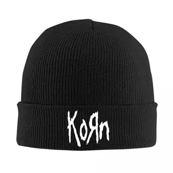 Вязаная Шапка С Логотипом Korn Band, Шапочки, Осенне-Зимние Шапки, Теплая Цветная Кепка Nu Metal для Мужчин И Женщин