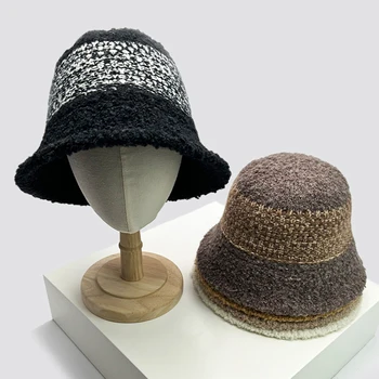 Осенне-зимние Новые Женские и Мужские Берберские флисовые шляпы-ведра, удобные универсальные Корейские хлопковые теплые Модные высококачественные ретро-модели