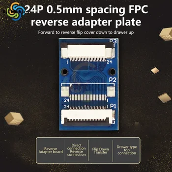 Удлинительный разъем с шагом 0,5 мм от 24 контактов до 24-контактного адаптера для кабеля FFC FPC для удлинения жесткого диска Zip