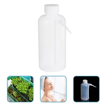 2шт Пластиковая бутылка для мытья Портативная бутылка для мытья с широким горлышком 500 мл
