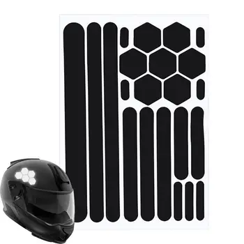 Светоотражающие наклейки для шлемов, водонепроницаемые отражатели безопасности в ночное время, Самоклеящаяся светоотражающая лента и наклейки для шлемов