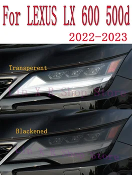 Для LEXUS LX 600 500d 2022-2023 Наружная фара автомобиля с защитой от царапин, оттенок передней лампы, защитная пленка из ТПУ