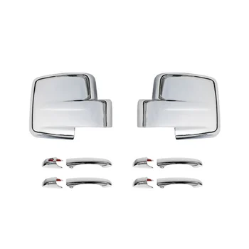 Накладка на боковое зеркало заднего вида + Украшение крышки дверной ручки для Jeep Patriot 2011-2016 Автомобильные аксессуары