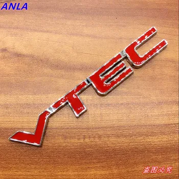 1шт Значок VTEC Логотип 3D Стайлинга Автомобилей Металлическая Наклейка Для Ремонта Наклейка На Крыло Хвост Багажник Для Honda Civic Accord Odyssey Spirior