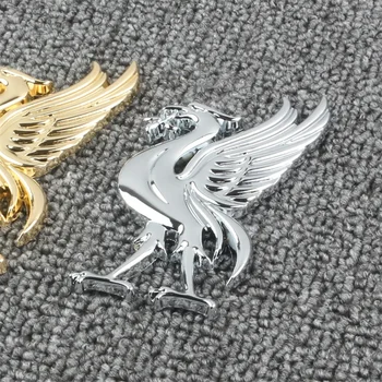 3D Металлический Значок Для Стайлинга Автомобилей сзади Для Liverpool Kop L F C Эмблема печени птицы хвост Декор наклейка Для Opel BMW MINI Renault Mercedes