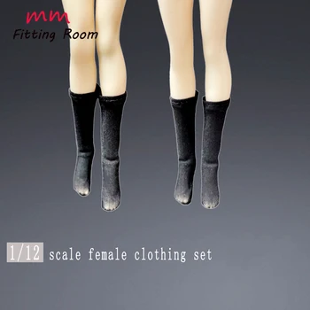 женская одежда для кукол в масштабе 1/12, эластичные носки, подходят для 6-дюймовой фигурки куклы TBLeague JIAOU