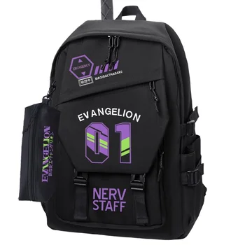 Neon Genesis Evangelion EVA № 1 Детская мультяшная милая школьная сумка творческой личности Большой емкости Повседневный модный рюкзак