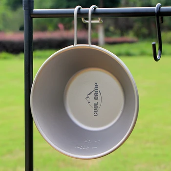 Уличная Посуда Из Чистого Титана Shiraz Bowl Чашка Походная Чаша Ультралегкая Портативная Походная Посуда Кофейная Чашка для чая может быть подвешена