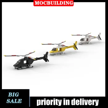 MOC City Helicopter, Модель строительного блока, Игрушки для мальчиков, Подарок на день рождения для детей