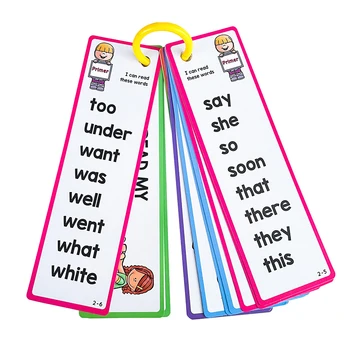 Флеш-карты для изучения английского языка детьми, обучающие карточки с высокочастотными словами, карточки с английскими словами, детские закладки