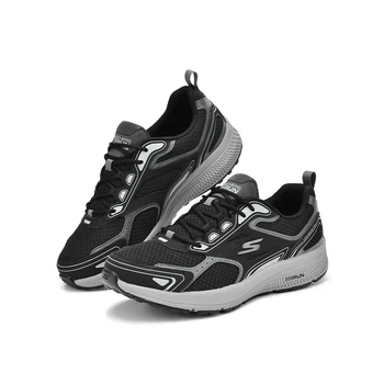 мужская обувь skechers для бега GO RUN; универсальные кроссовки с легкой амортизацией, нескользящие и устойчивые к истиранию, дышащая сетка