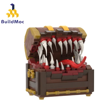 MOC Имитирует Сундук С Сокровищами Monster Yaranzo Building Blocks Kit Творческая Игра Assmble Puzzle Box Кирпичная Модель DIY Детские Игрушки Подарок