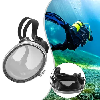 Очки для дайвинга из закаленного стекла HD с жидким силиконом, маска для дайвинга, очки для подводного плавания, Зеркало для подводного плавания, Черное снаряжение для водных видов спорта