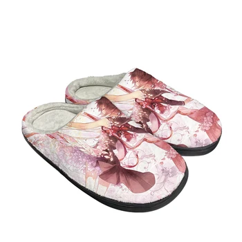 Горячие хлопчатобумажные тапочки Asagiri Aya, изготовленные на заказ, Мужские Женские Сандалии, Плюшевая повседневная обувь, сохраняющая тепло, Термоудобные Тапочки