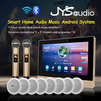 Караоке Smart WiFi Настенный Усилитель Bluetooth Встроенный Yamaha Android Amp 5-дюймовый Стерео Потолочный Динамик Звуковая Система Домашнего Кинотеатра