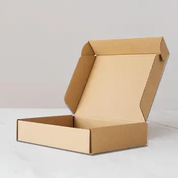 Удобная Прямоугольная Бумажная Коробка Упаковочная Коробка Прочный Многофункциональный Картон Прочная Практичная Прямоугольная Картонная Коробка для Экспресс-доставки