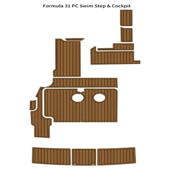 Платформа для плавания Formula 31, коврик для кокпита из пеноматериала EVA, коврик для палубы из искусственного тика