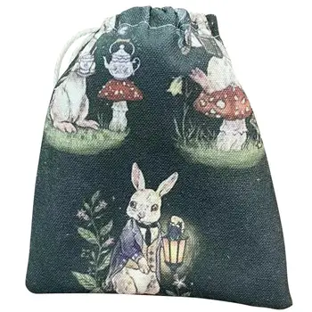 Тканевая сумка для Таро на шнурке, тканевый органайзер для мелких предметов, удобный для переноски, принадлежности для хранения Таро на каждый день, для всей семьи
